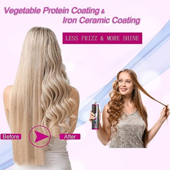 SENLLY Cordless Automatic Hair Curler, Auto Curling Iron with Adjustable 6 Tempe - Picture 5 of 6